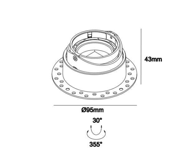 GU10 LED Trimless Light , GU10 Recessed Lighting GU10 , GU10 gimbal recessed light Supplier | Sincerelux